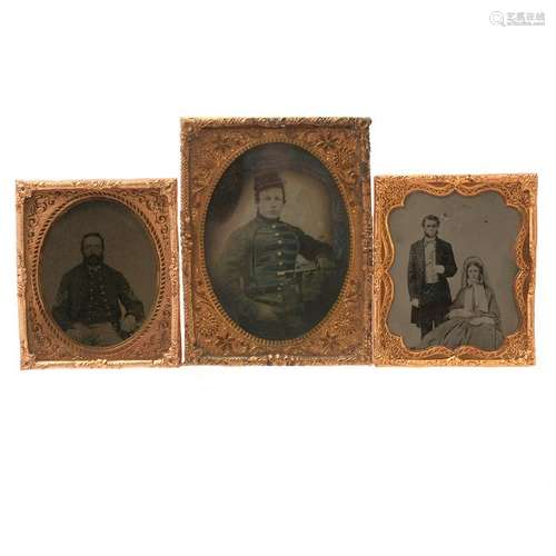 Three Civil War Era Photographic Images in Cases