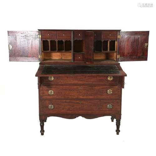 American Federal Mahogany Secretary Desk