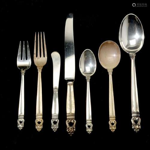 International Sterling Royal Danish Pattern Flatware