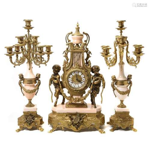 Franz Hermle Italian Baroque Style Bronze and Marble