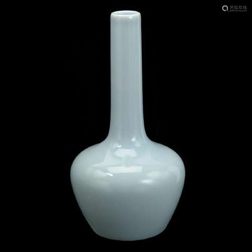 Small Chinese Claire de Lune Porcelain Bottle Vase