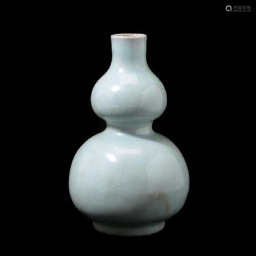 Chinese Longquan Celadon Double Gourd Vase