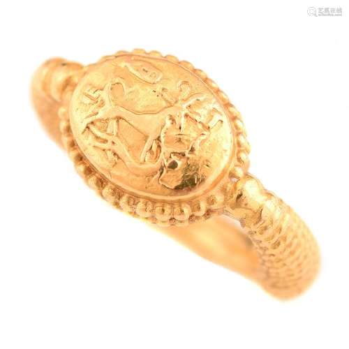 22k Yellow Gold Ring.