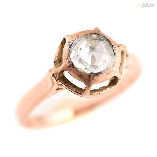 Diamond, 10k Rose Gold Ring.