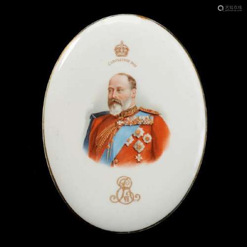 English Royal Doulton Porcelain Edward VII Oval