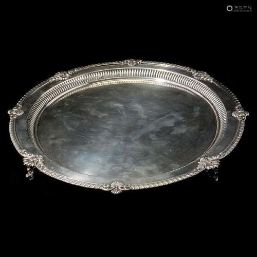 Dominick & Haff Round Sterling Silver Tray