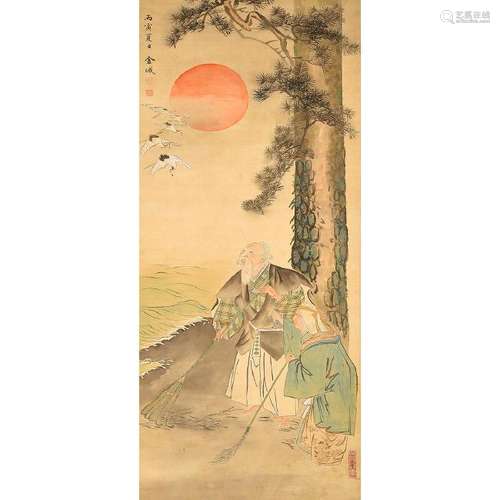 In the Manner of Jin Gongbei (1878-1926): Figures