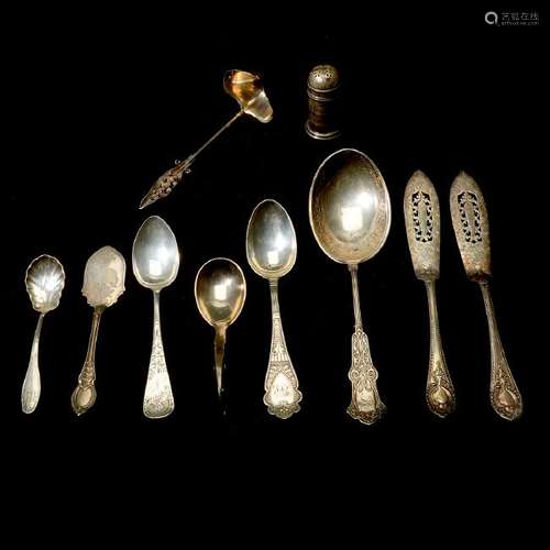 Victorian Sterling Silver Flatware Collection