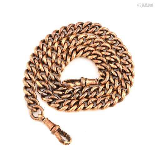 European 14k Yellow Gold Watch Chain.