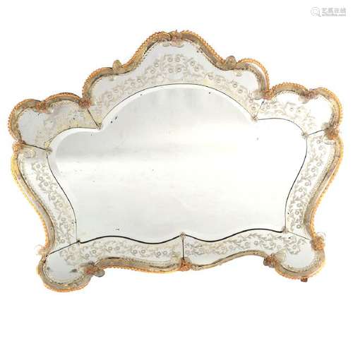 Venetian Mirror with Murano Glass Trim