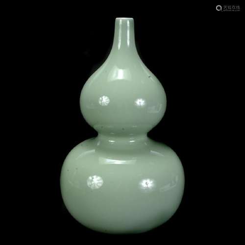 Large Chinese Celadon Double-Gourd Vase