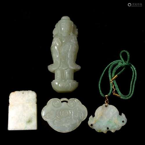 Four Chinese Jade Carvings