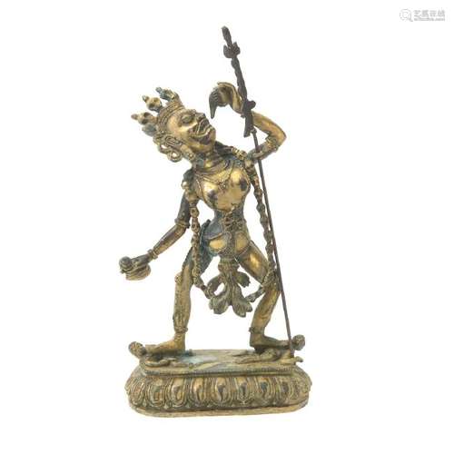 Tibetan Bronze Figure of a Deity