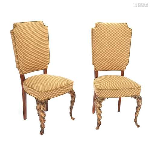 French Art Deco Set of Four Dining Chairs