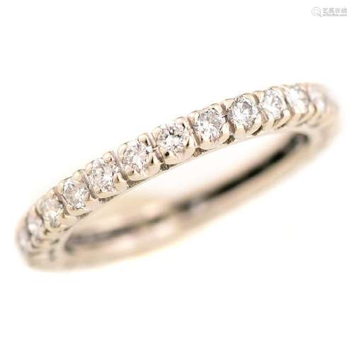 Diamond, 14k White Gold Eternity Band.