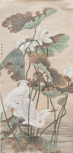 STYLE OF CHEN ZHIFO (1896-1962), HERON