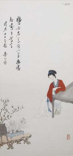 CHINESE BEAUTY, COLOPHON BY LIANG HANCAO (1898-1975)