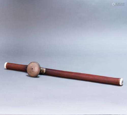 A CHINESE BAMBOO OPIUM PIPE