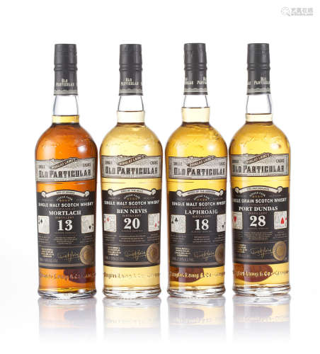 Mortlach-2004-13 year old (1)  Ben Nevis-1997-20 year old (1)  Laphroaig-1998-18 year old (1)  Port Dundas-1988-28 year old (1)