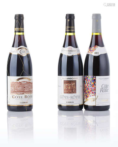 Côte-Rôtie, La Mouline 2001, E. Guigal (2) Côte-Rôtie, La Landonne 2001, E. Guigal (2) Côte-Rôtie, La Turque 2001, E. Guigal (2)