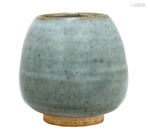 A Chinese junyao bowl, Yuan/early Ming dynasty, of ovoid form, with thick blue-lavender glaze