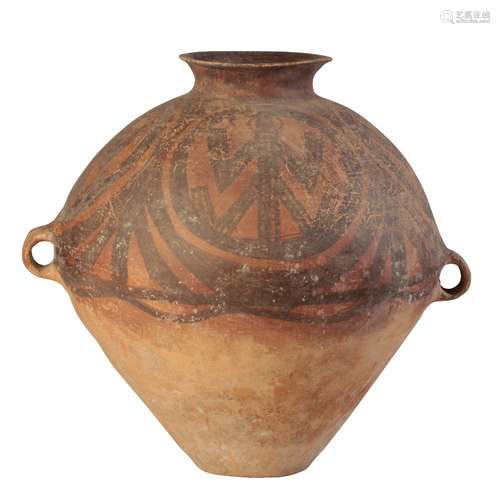 LARGE NEOLITHIC PAINTED POTTERY VESSEL, YANGSHAO / MAJIAYAO CULTURE