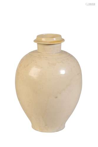 WHITE-GLAZE BALUSTER VASE