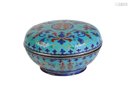 SMALL CANTON ENAMEL BOX AND COVER