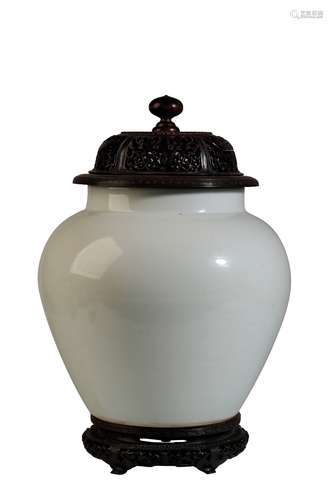 LARGE BLANC DE CHINE JAR