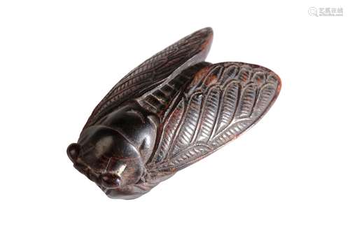 JAPANESE CARVED WOOD NETSUKE