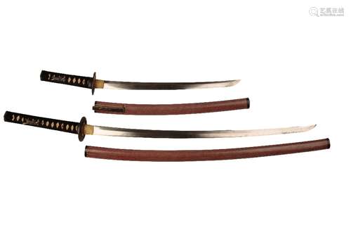 FINE PAIR OF MATCHING JAPANESE SWORDS