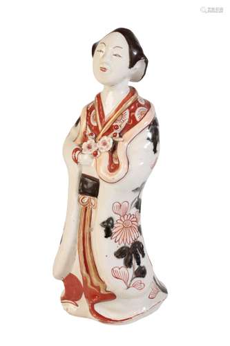 JAPANESE IMARI FIGURE OF A BEAUTY, BIJIN