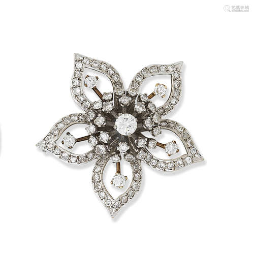 A diamond brooch