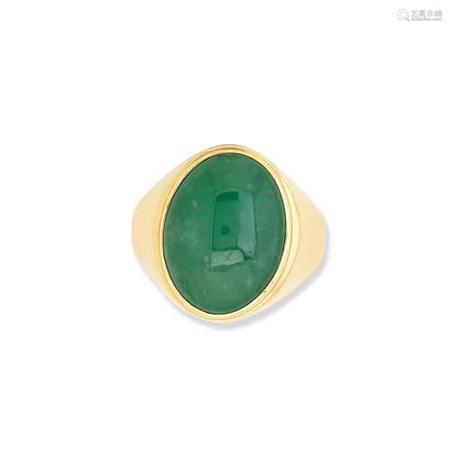 A jadeite signet ring