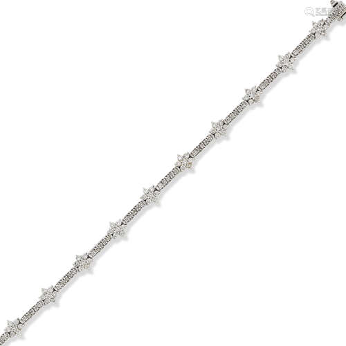 A diamond line bracelet