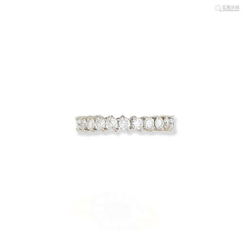 A diamond eternity ring