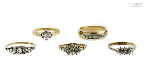 A collection of diamond rings