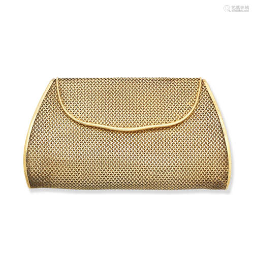 A silver gilt evening bag, Tiffany&Co., circa 1961