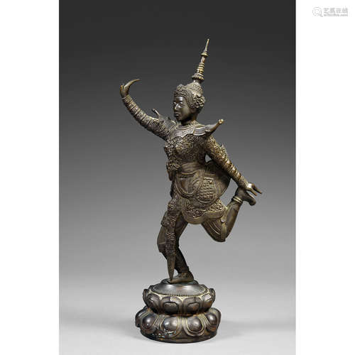 STATUETTE DE DANSEUSE CAMBODGIENNE APSARA