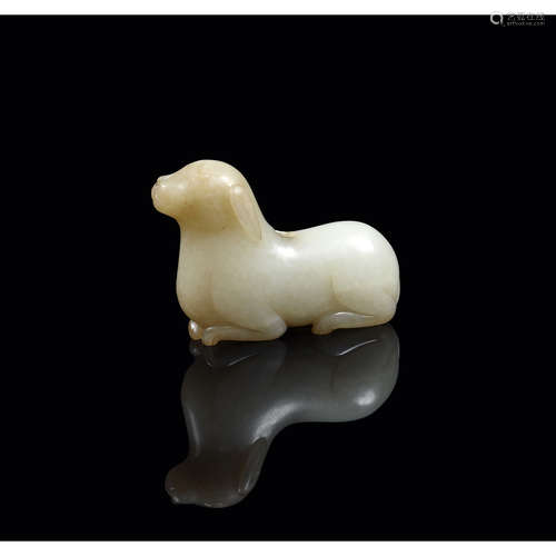 STATUETTE DE CHIEN FORMANT PENDENTIF