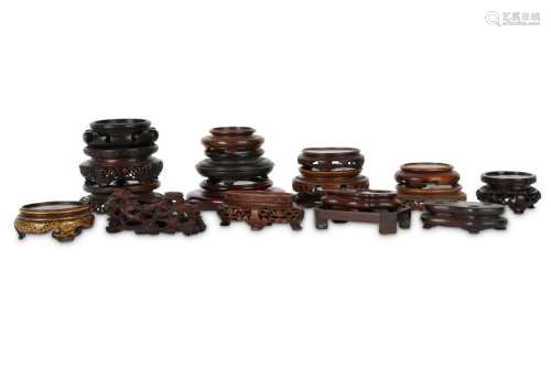 A COLLECTION OF CHINESE HONGMU AND OTHER HARDWOOD