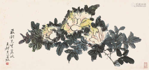 黄宾虹(1865-1955) 春艳 设色纸本 镜片