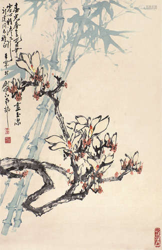 于希宁(1913-2007) 春光 设色纸本 立轴