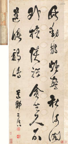 史可法(1601-1645) 书法 水墨纸本 立轴