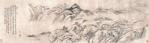 戴 熙(1801-1860) 白云山亭 设色纸本 镜片