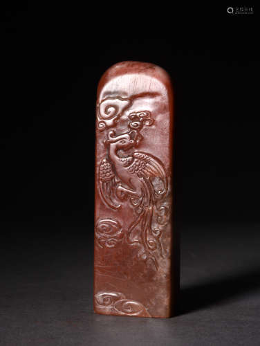 A CARVED SHOUSHAN ‘SONGCHANG’ SEAL, REPUBLIC PERIOD