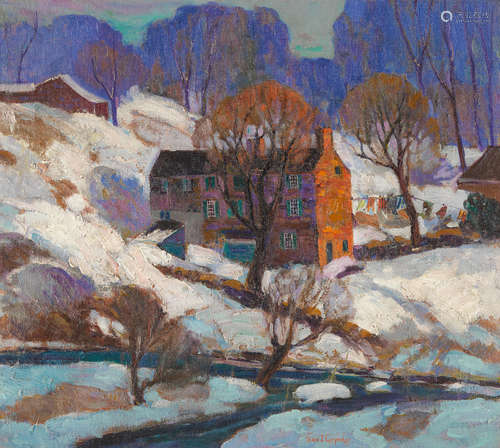 Fern Isabel Coppedge (1888-1951) The Clearing 18 1/8 x 20 1/4in (Painted circa 1925. )