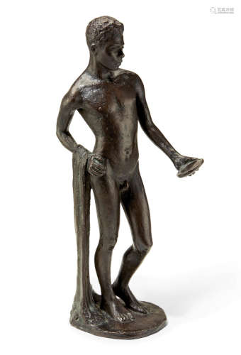 Richmond Barthé (1901-1989) Black Narcissus 18 1/2in high (Modeled in 1929; Cast by circa 1941.)