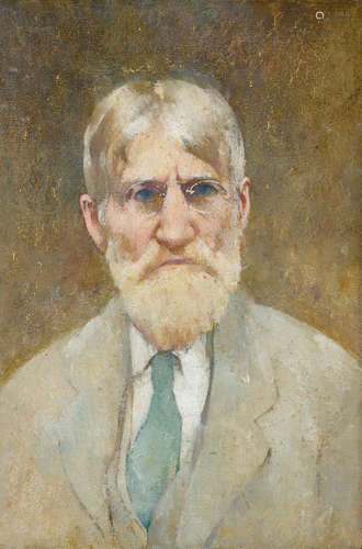 Emil Carlsen (1848-1932) Self-Portrait 9 7/8 x 6 3/4in (Painted circa 1930.)