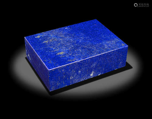 Large and Impressive Lapis Lazuli Intarsia Box